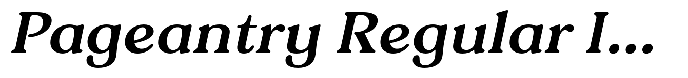 Pageantry Regular Italic